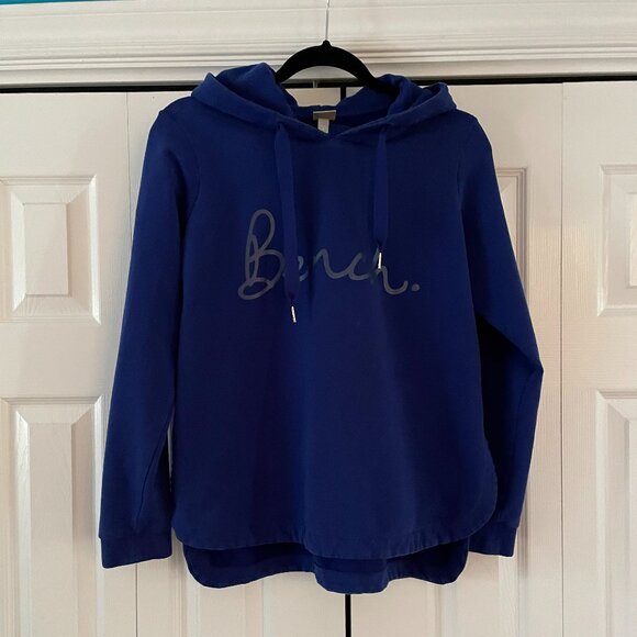 Bench Women sweatshirt hoodie size Large - Gorgeous Dark Cobalt Blue - Picture 2 of 14